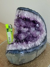 Extra Large Natural Amethyst Druze Geode Quartz Crystal Cluster Reiki 1.7kg P20