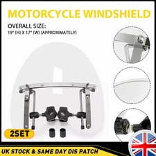 19"x17" Large Clear Windscreen