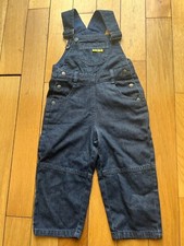 Denim Dungaree Full Length Jeans Jumpsuit Kid Boys Girls Trousers Pants