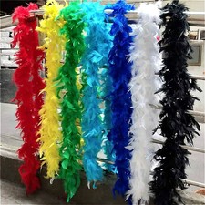 Feather Boa Dance Burlesque Fancy Dress 2M Thick Costume Party Decoration 7-80G