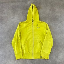 Nike Athletic Dept Hoodie Mens Medium Full Zip Sweatshirt, Yellow