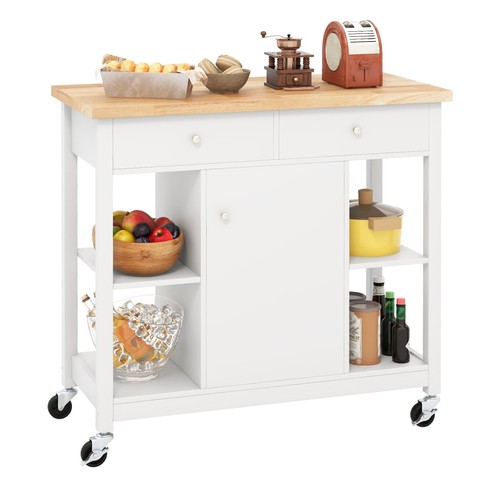 Costway mobile kitchen island - costway,