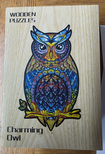 Wooden puzzle charming owl - wooden,