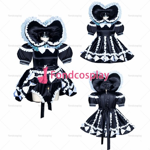 Sissy maid satin dress