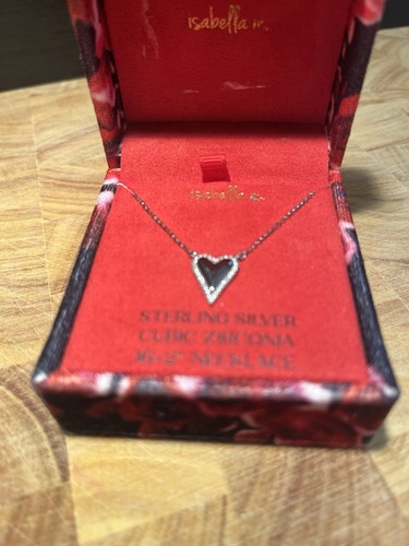 Isabella heart pendant - pendant, cubic