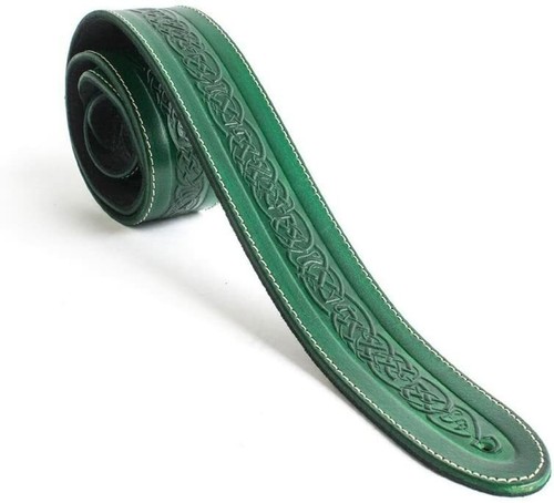 Green celtic embossed - celtic, genuine