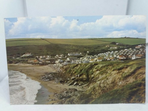 Vintage postcard caravan site - postcard,