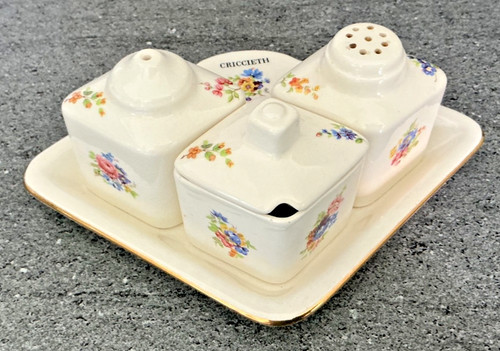 Vintage china cruet set - vintage,