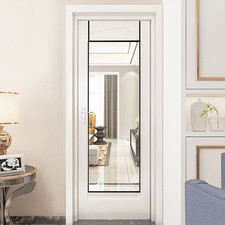 Over the Door Full Length Mirror Door Hanging Mirror Bedroom Wardrobe Workout UK