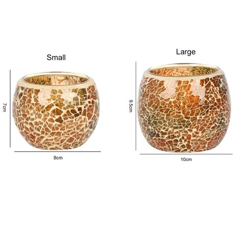 Mosaic tea light holder - tea,