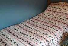 Single Christmas Brushed Cotton Duvet Set Nordic design - Reversible  Ex Cond