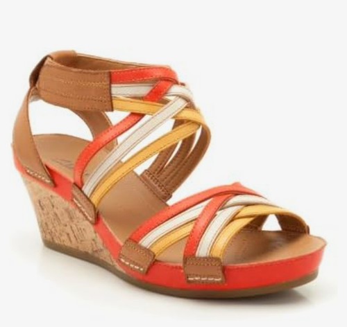 Clarks rusty free orange combi - rusty,