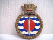 Vintage Ships Plaque for HMS