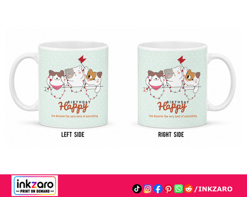 Cute cat birthday mug funny - cat,