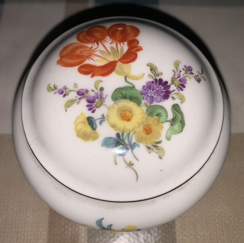 Meissen porcelain pill box - meissen,