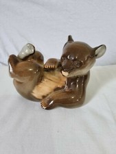 Vintage Mid Century Ceramic Russian Bear Made In Ussr Retro, Kitsch 60's/70's 
