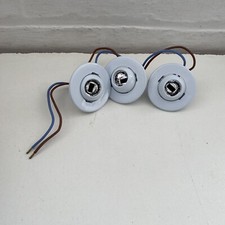 3 X WHITE EYEBALL DOWNLIGHT JOBLOT MINI CEILING SPOTLIGHT