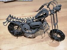 Motorbike Sculpture Metal Wire Hand Made in Africa 22cm  X 16cms recycled