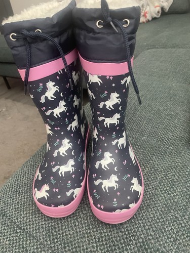 Girls unicorn wellies - girls,