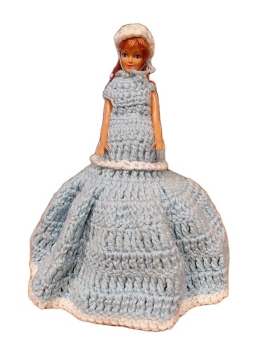 Vintage doll toilet paper roll - vintage,
