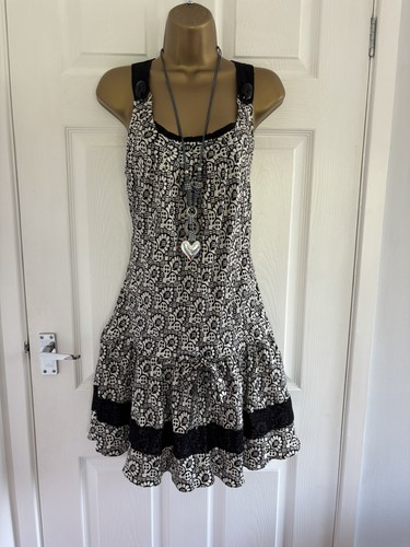 Bnwt ted baker blk ivory - blk/ivory, silk