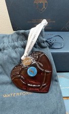 WATERFORD Ruby Red Gift of Love Heart Ornament 2023 Times Square Collection NIB
