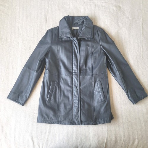 Wallis black real - black, leather