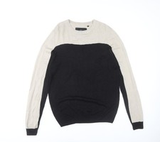 Soul Star Men's Black Beige M Pullover Jumper