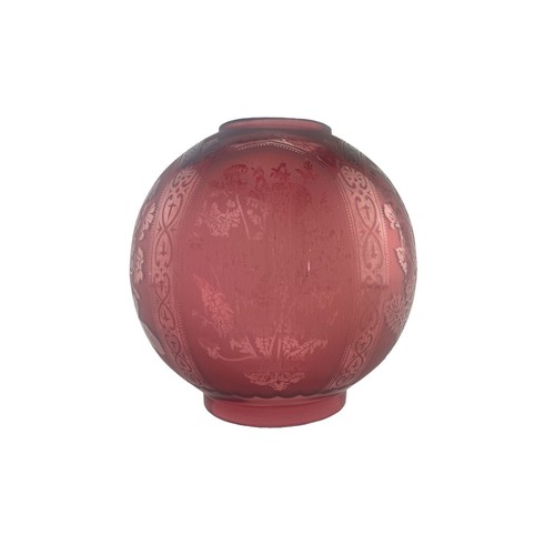 Ruby red floral - red,