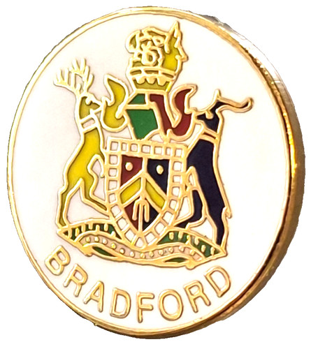 Bradford city small pin badge - bradford,