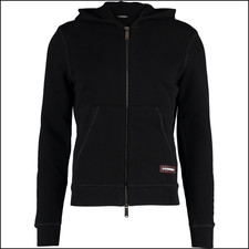 Dsquared2 Black Zip-Up Cotton