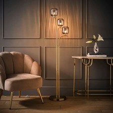 Modern 3 Arm Gold Floor Lamp