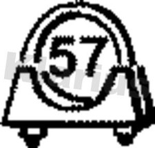 KLARIUS 57mm Exhaust Clamp