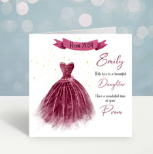 Prom card personalised - prom,