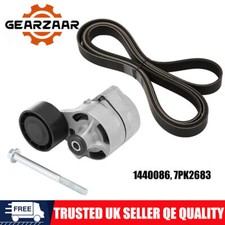 FOR FORD TRANSIT MK7 2.4 FAN DRIVE BELT AND TENSIONER DURATORQ WITHOUT A/C 2006-