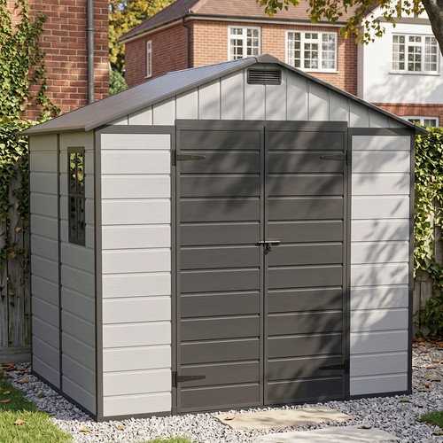 Plastic garden shed 8x4ft - plastic,