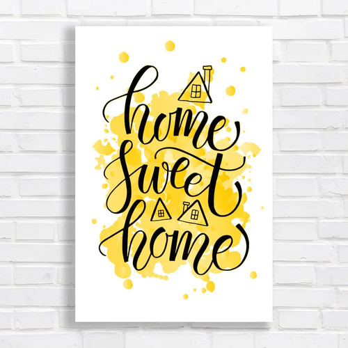 Cozy home sweet yellow - home,