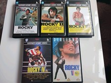 Rocky VHS Ex Rental Video Tapes Bundle Sylvester Stallone Rare Collection 1 to 5
