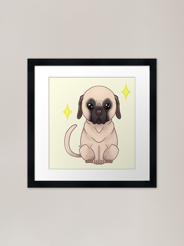 English mastiff framed art - english,