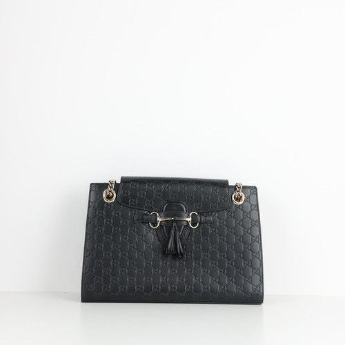 Gucci embossed leather tote - gucci,