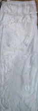 Event/Wedding Background Curtains Set, White, Tulle, White, 3D Flowers, USED