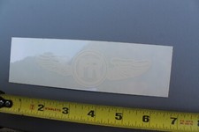 MR Surf Surfboards Mark Richards Wings Clear White V66B Vintage Surfing STICKER