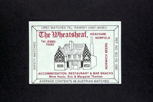 Matchbox label upec - matchbox, pub