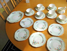 W H Grindley windsor ivory tea set 20 pieces english china vintage 1928