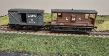 Pair of LMS Wagons OO Gauge Hornby / Mainline