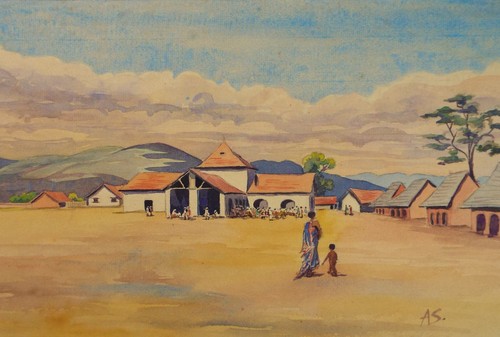 Original watercolour african - original, 'african