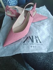 Zara Coral Pink Suede Shoe