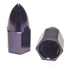 Valve Caps Aluminium Black 21 X 10mm Fits MZ Saxon Tour 1992-1993