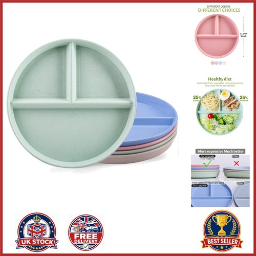 Reusable compartment dinner - reusable, 3-compartment