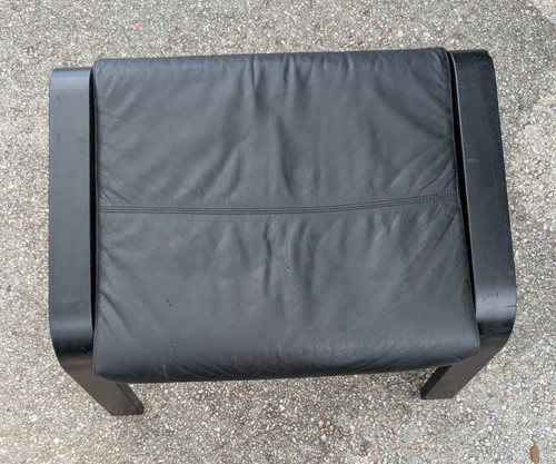 Black faux leather poang - faux,